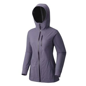 Mountain Hardwear VaporDry Waterproof Rain Jacket Small Long Hooded Shell